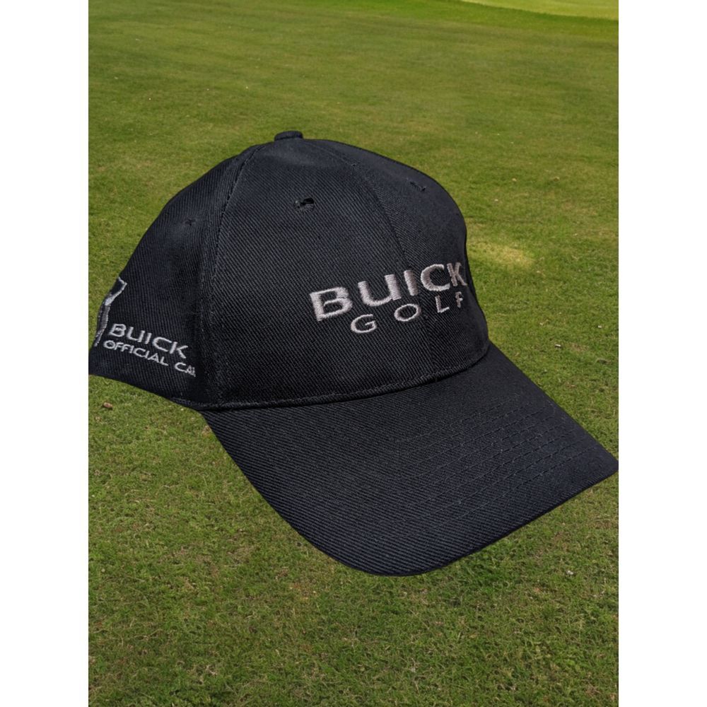 Vtg Buick Golf PGA Tour Black‎ Adjustable Hat Cap